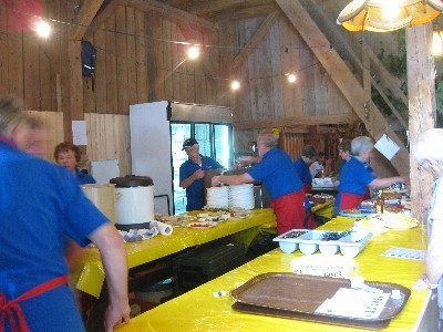 Schiiirehock 2012 – Sänger und Gäste beim gemeinsamen Hock